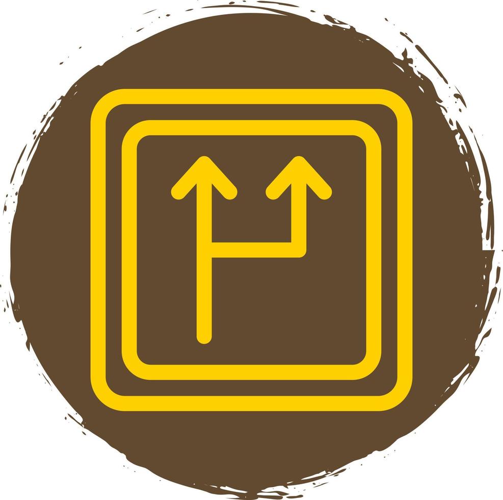 design de ícone de vetor de divisão de estrada