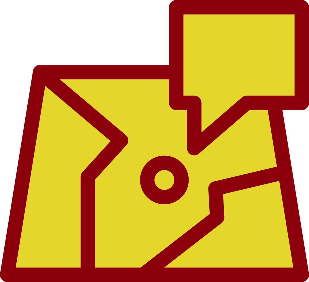 design de ícone de vetor de bate-papo do mapa