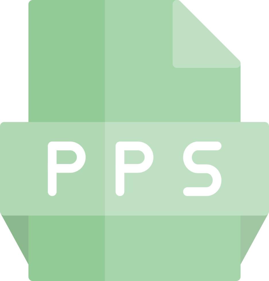 ícone de formato de arquivo pps vetor