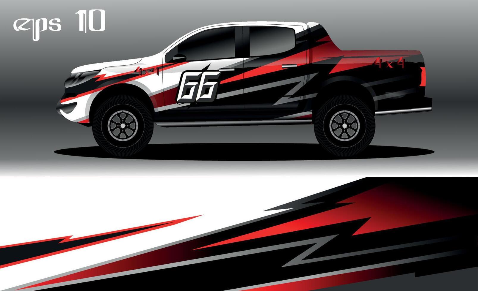 design de fundo abstrato para envoltório de carro de caminhão 4x4, rali, van, suv e outros carros vetor