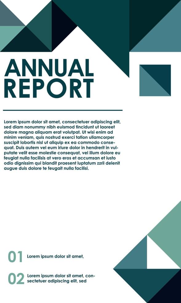 relatório anual para ilustração em vetor de design de modelo de negócios