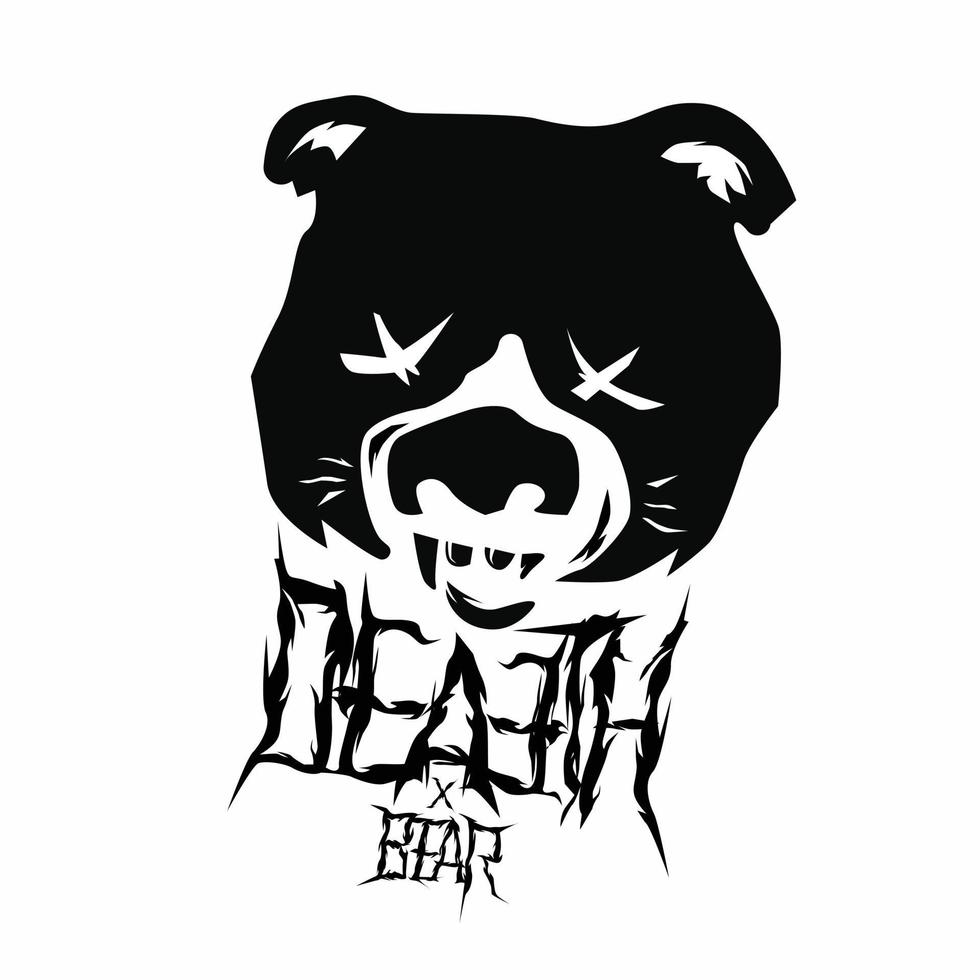 ilustração do urso da morte vetor