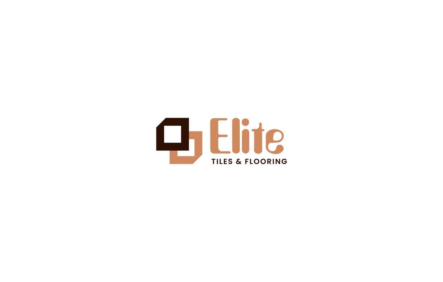 logotipo de ladrilhos vetoriais ou logotipo de piso vetor também logotipo de janela de elite