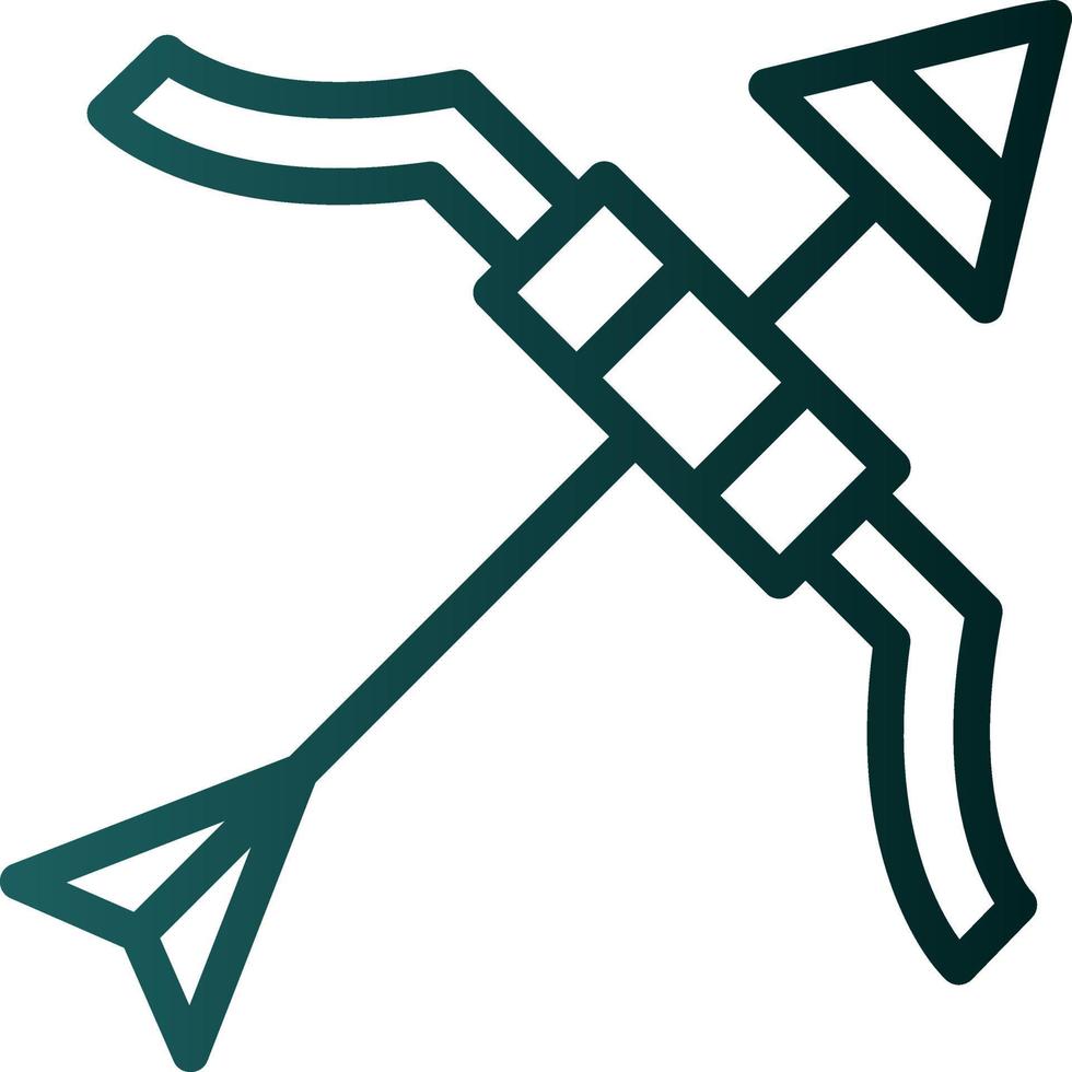 design de ícone de vetor de arco e flecha