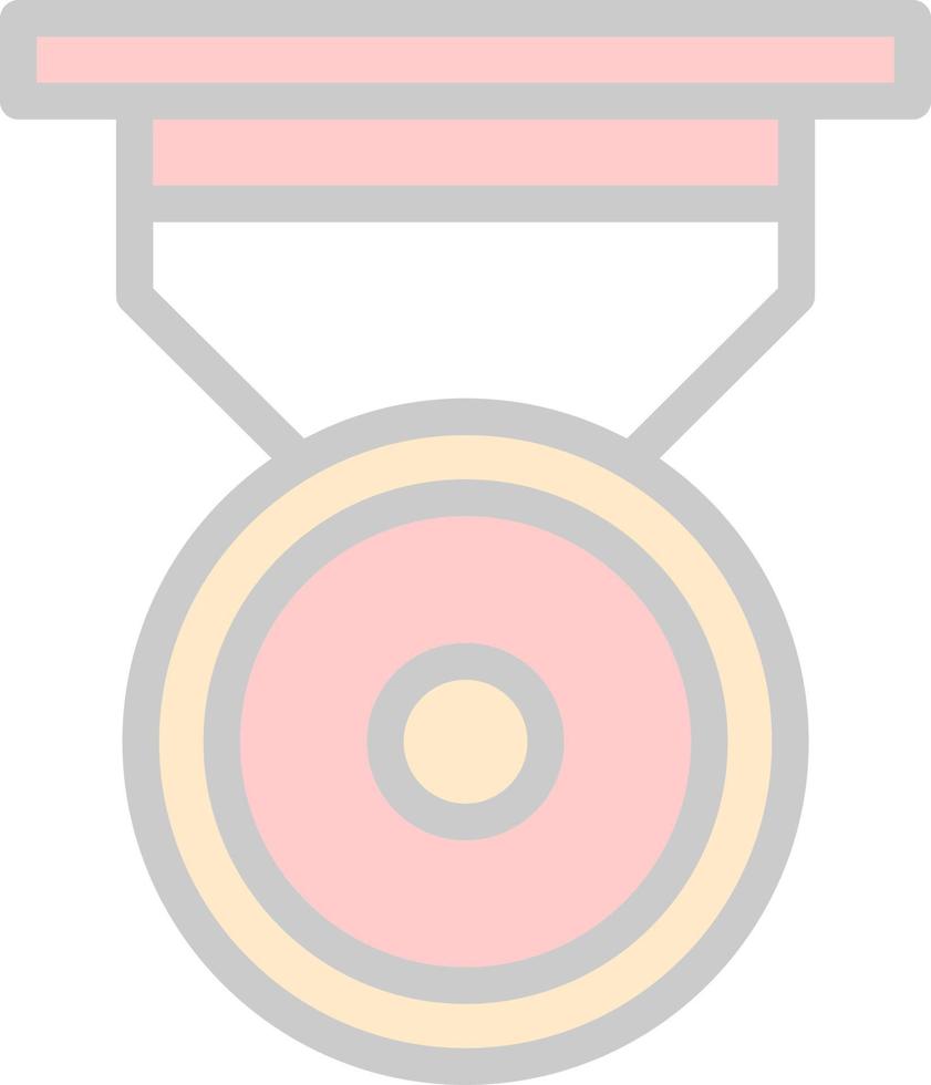 design de ícone de vetor de medalha de prata