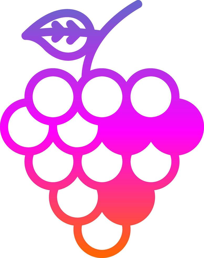 design de ícone de vetor de uvas