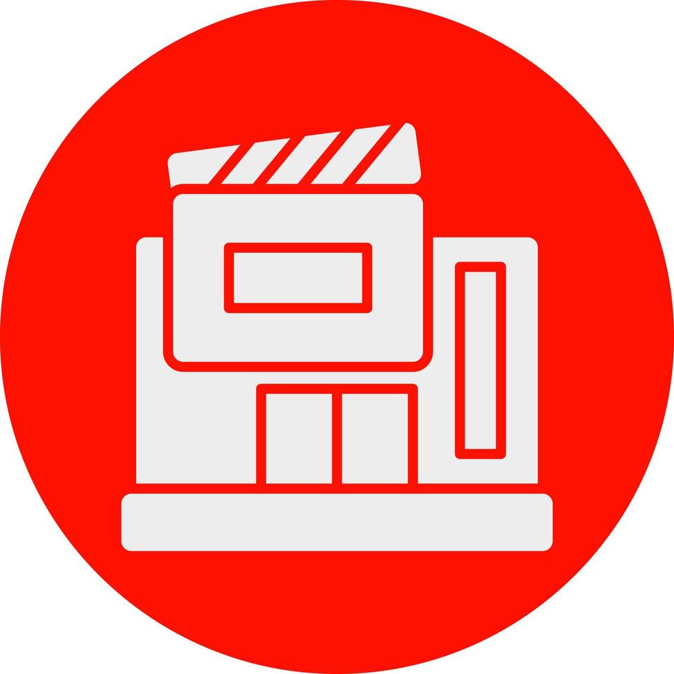 design de ícone de vetor de estúdio de cinema