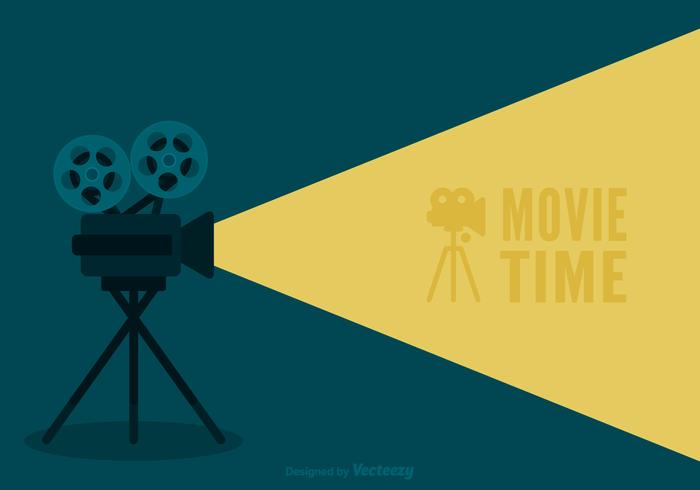 Retro movie cinema vector background