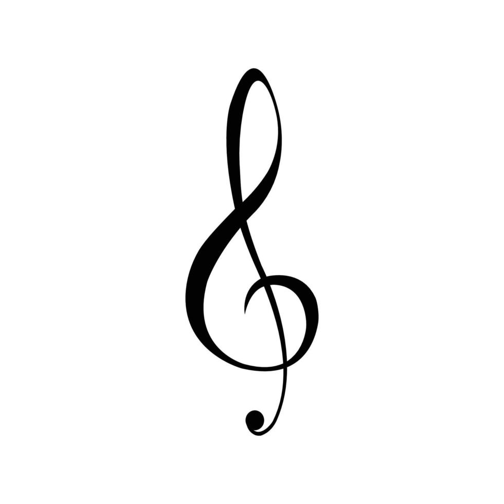 logotipo da nota musical vetor