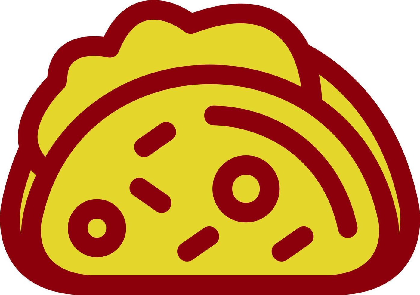 design de ícone de vetor de tacos
