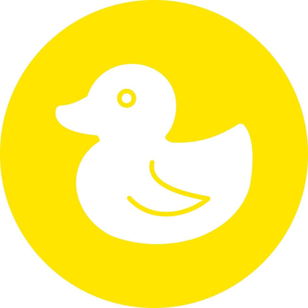 ícone de pato de borracha vetor