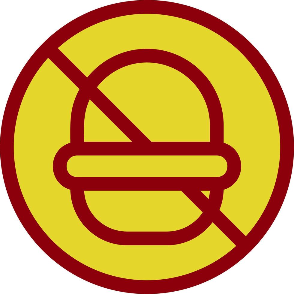 nenhum design de ícone de vetor de fast food