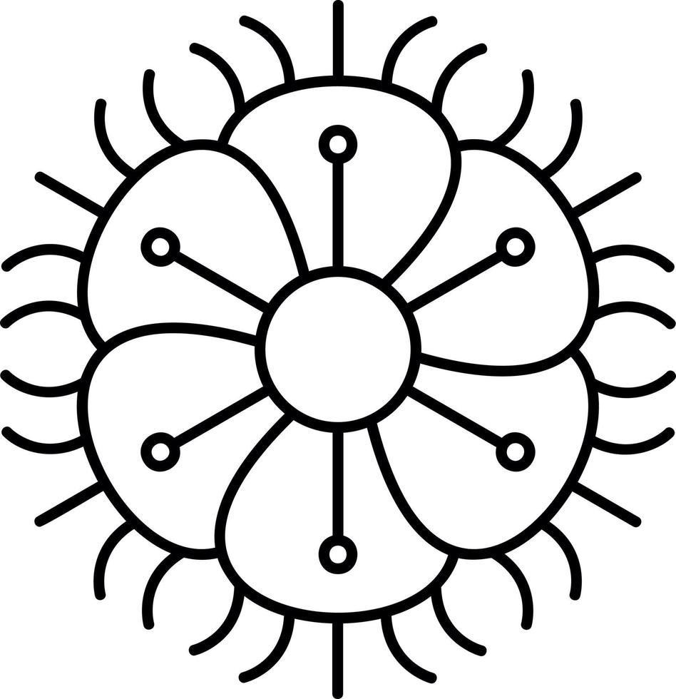 ícone de cravo-da-índia com franjas vetor