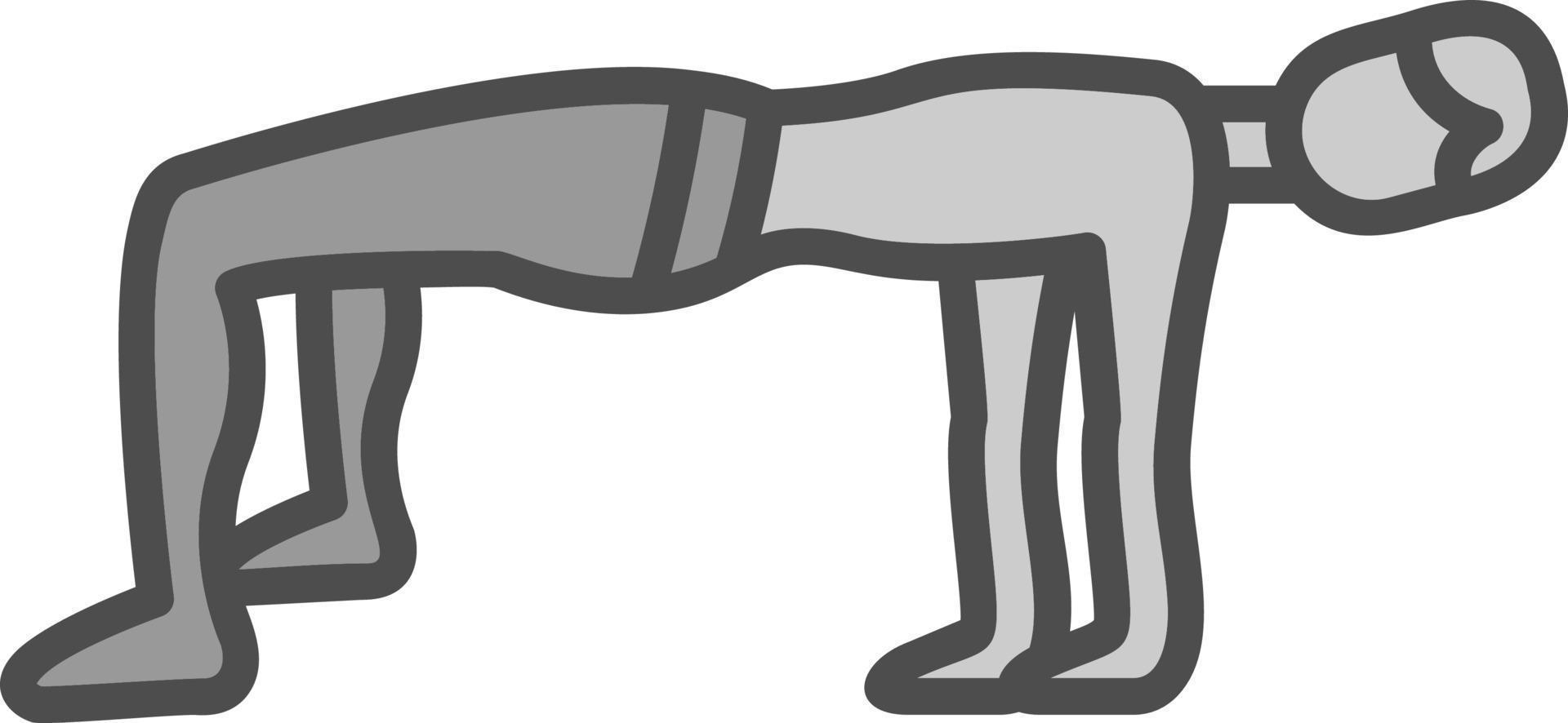 design de ícone de vetor de pose de mesa ascendente