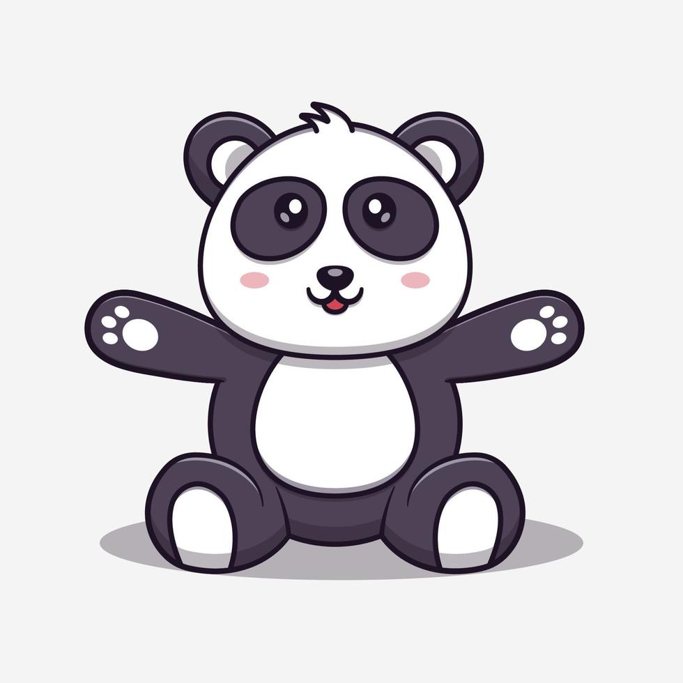 Panda Bonito. Pandas Engraçados Dos Desenhos Animados Comendo Bambu,  Dormindo, Sentado, Segurando Balões. Mascote De Ursos Asiáticos Felizes No  Conjunto De Vetores De Poses Diferentes. Caráter Segurando Caixa De  Presente, Coração Grande