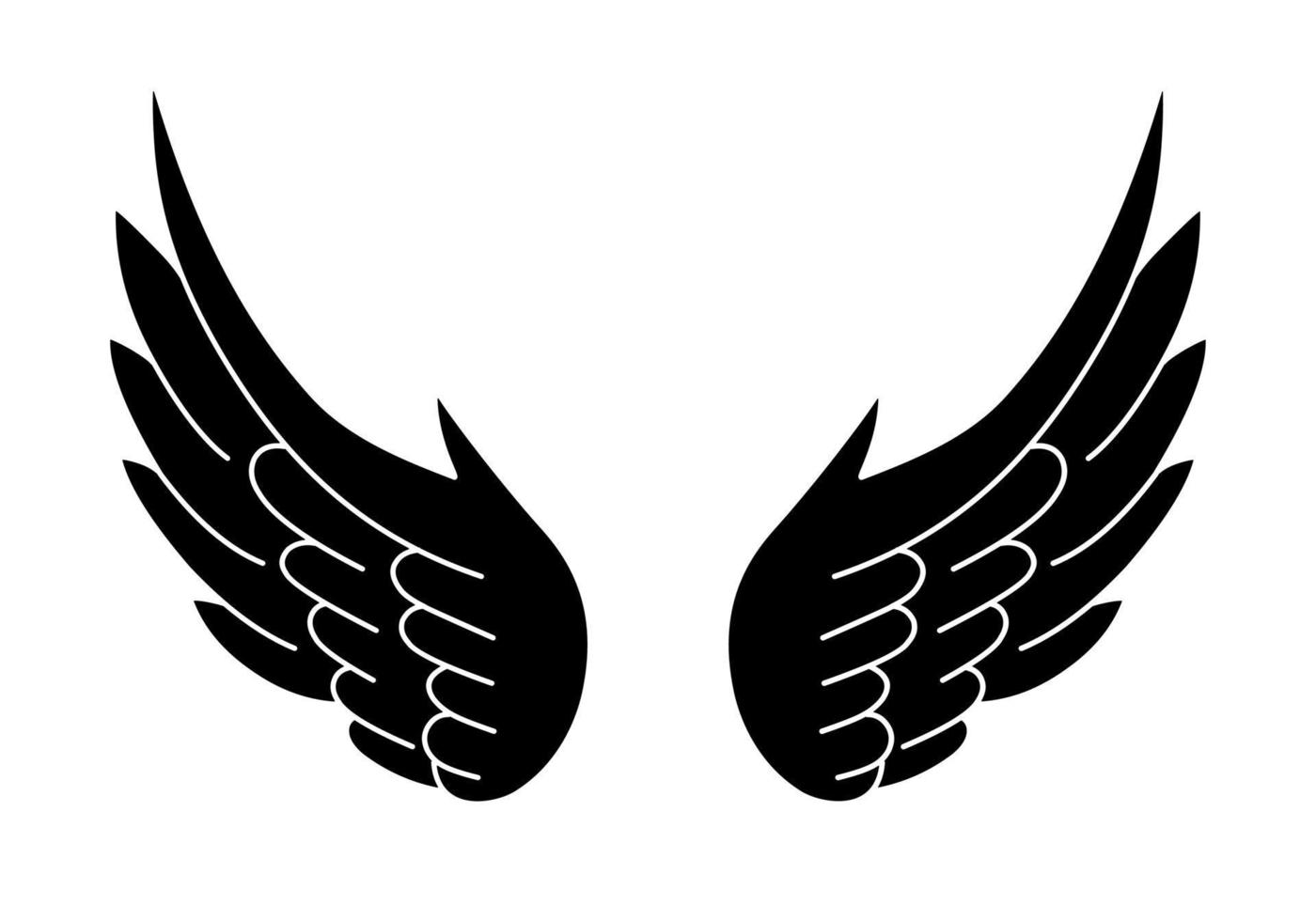 vetor livre asas de anjo