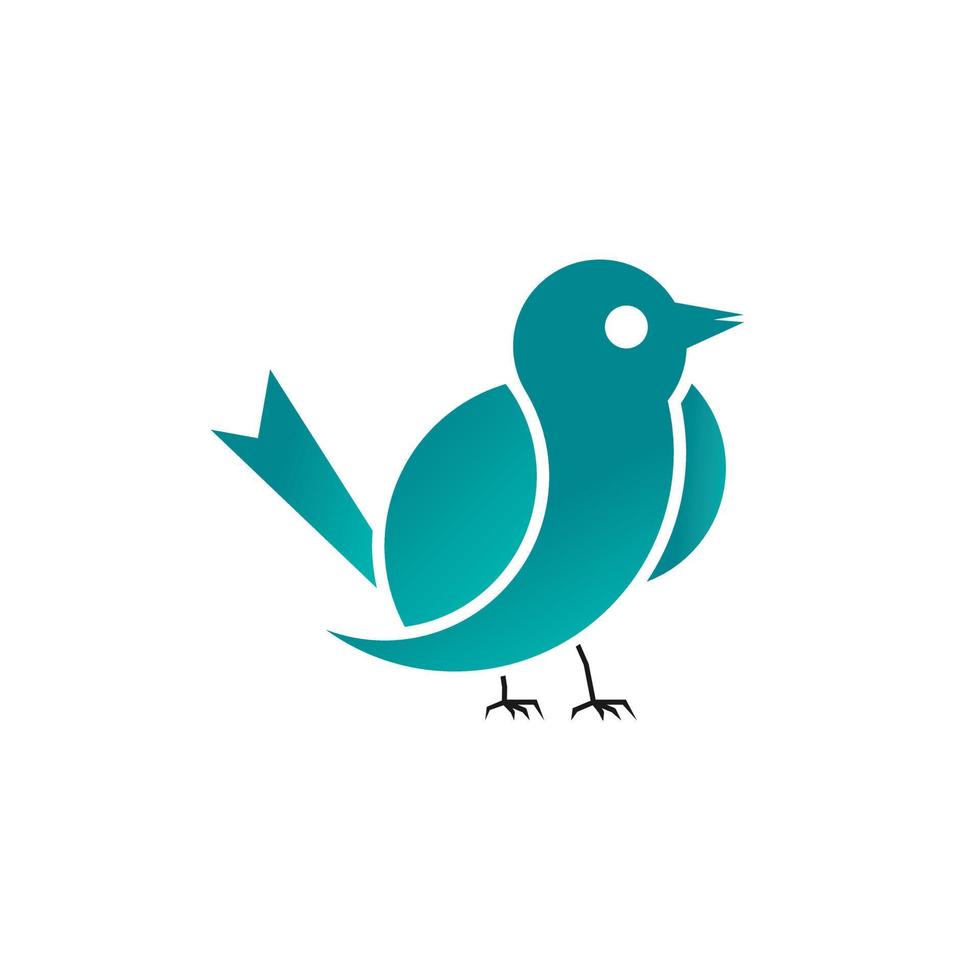 incrível e simples pássaro imagem ícone gráfico logotipo design conceito abstrato vetor estoque. pode ser usado como um símbolo associado a animal
