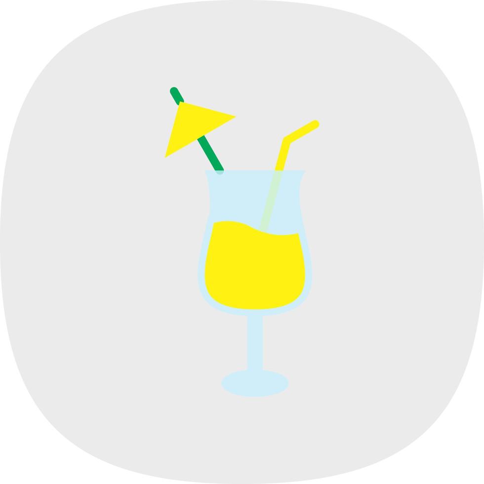 design de ícone de vetor de pina colada