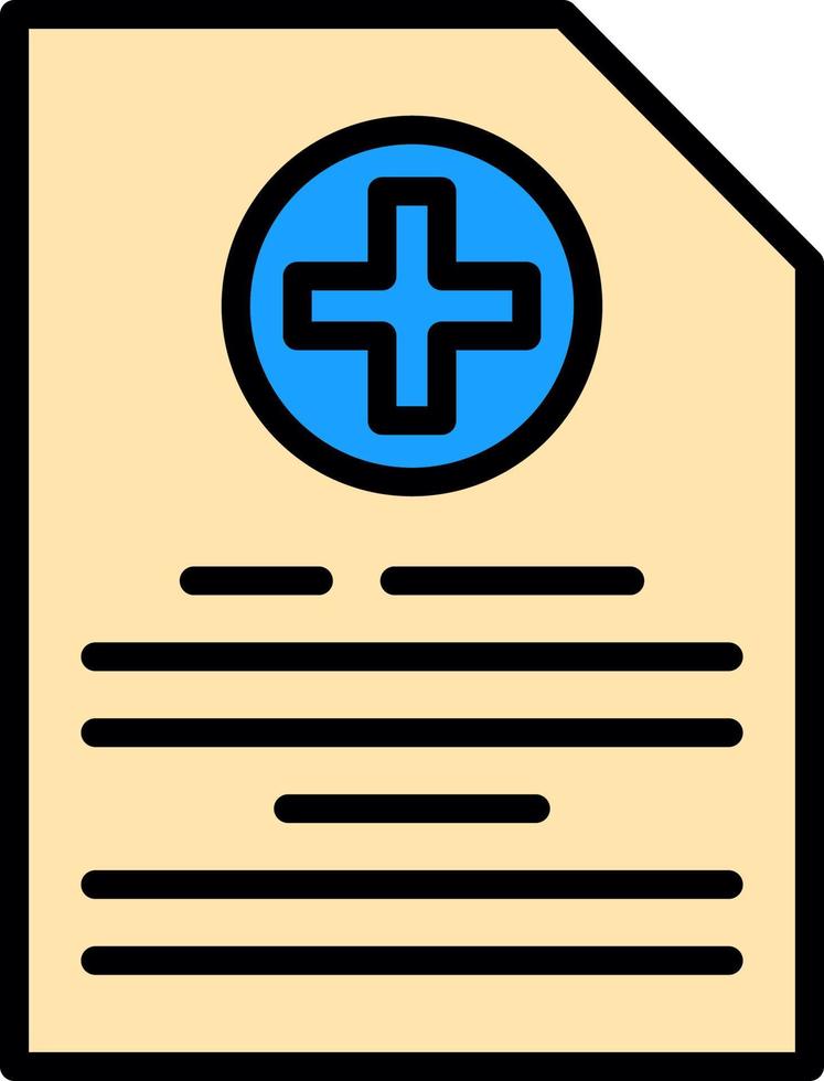 design de ícone de vetor de arquivo médico