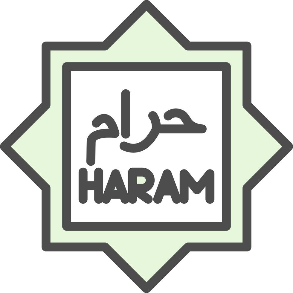 design de ícone vetorial haram vetor