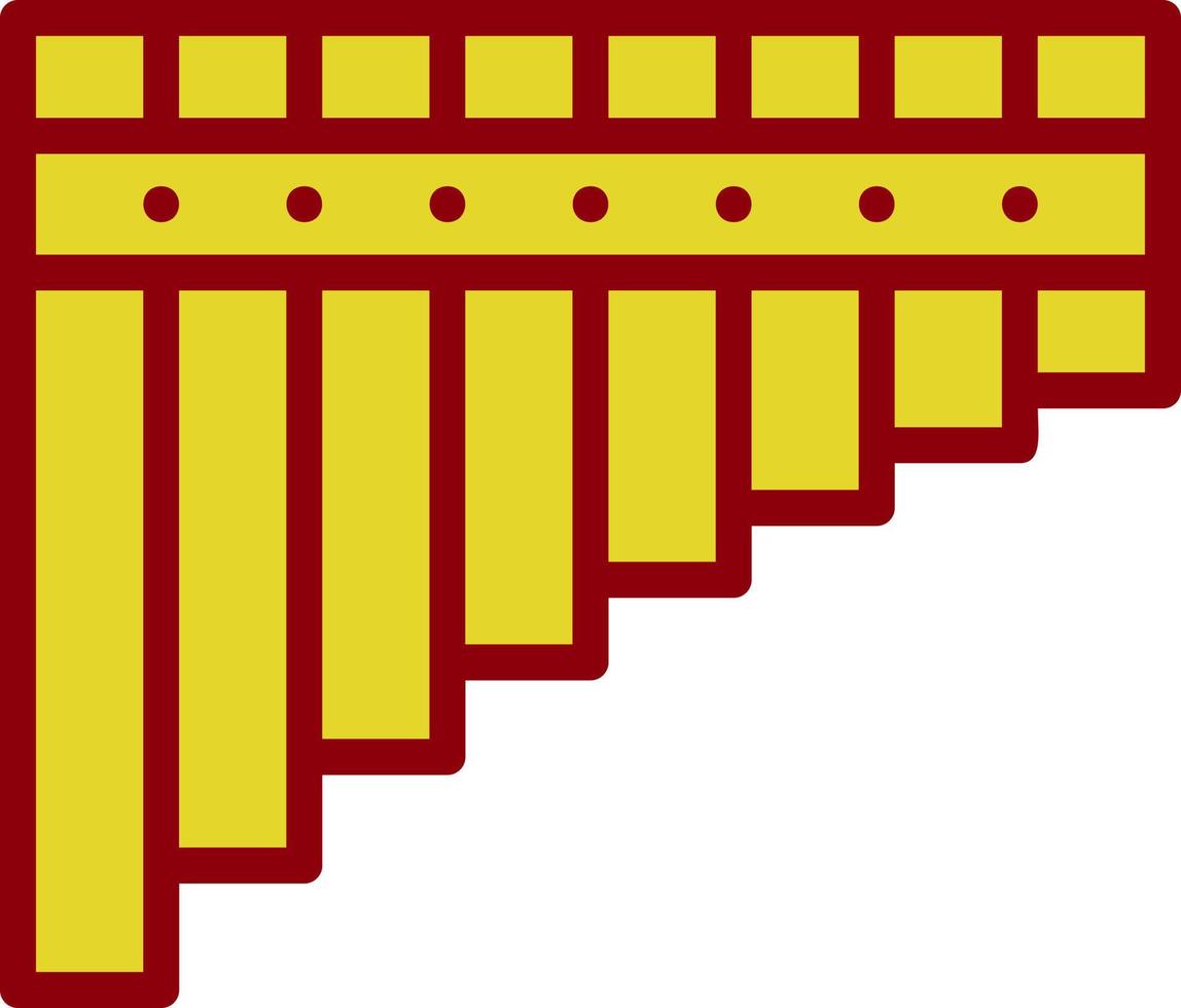 design de ícone de vetor de flauta de pan