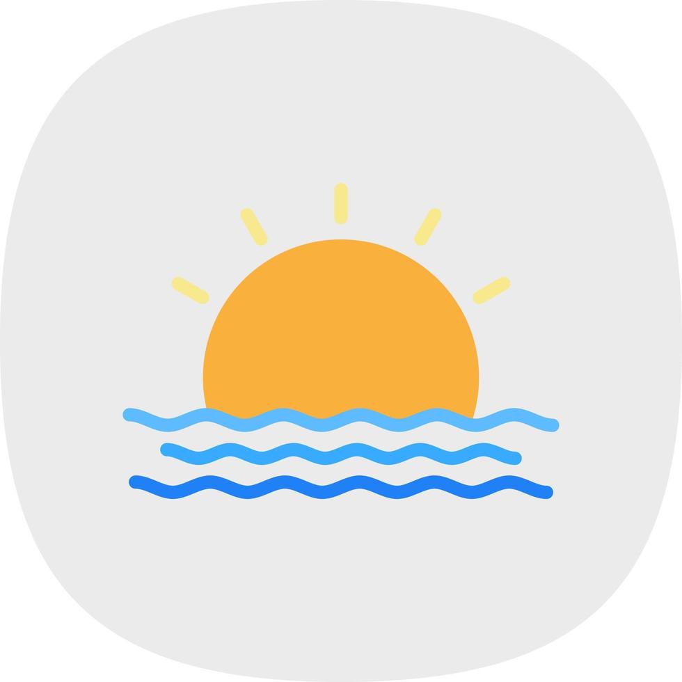 design de ícone vetorial do nascer do sol vetor