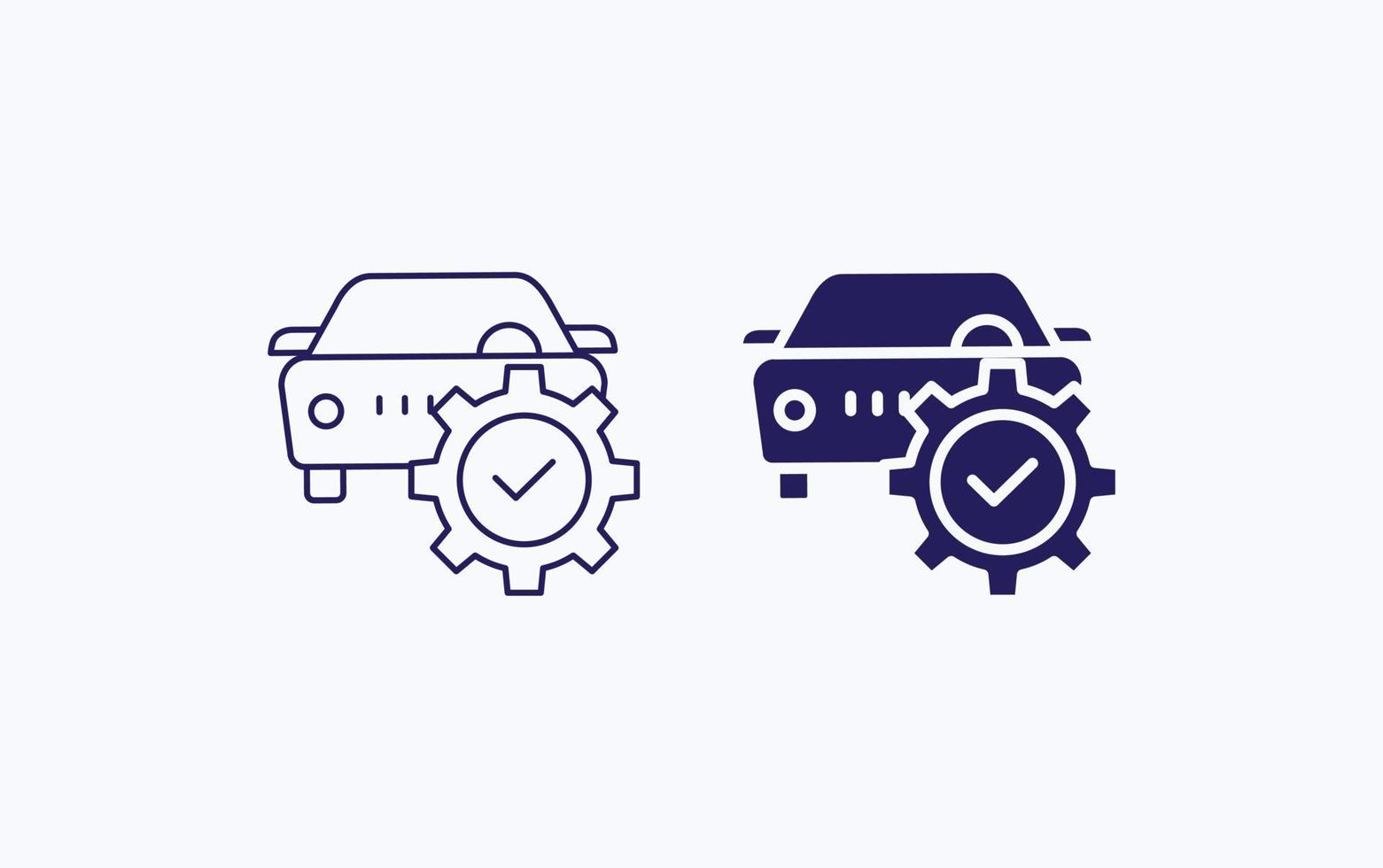 ícone de ilustração de configuração de carro vetor