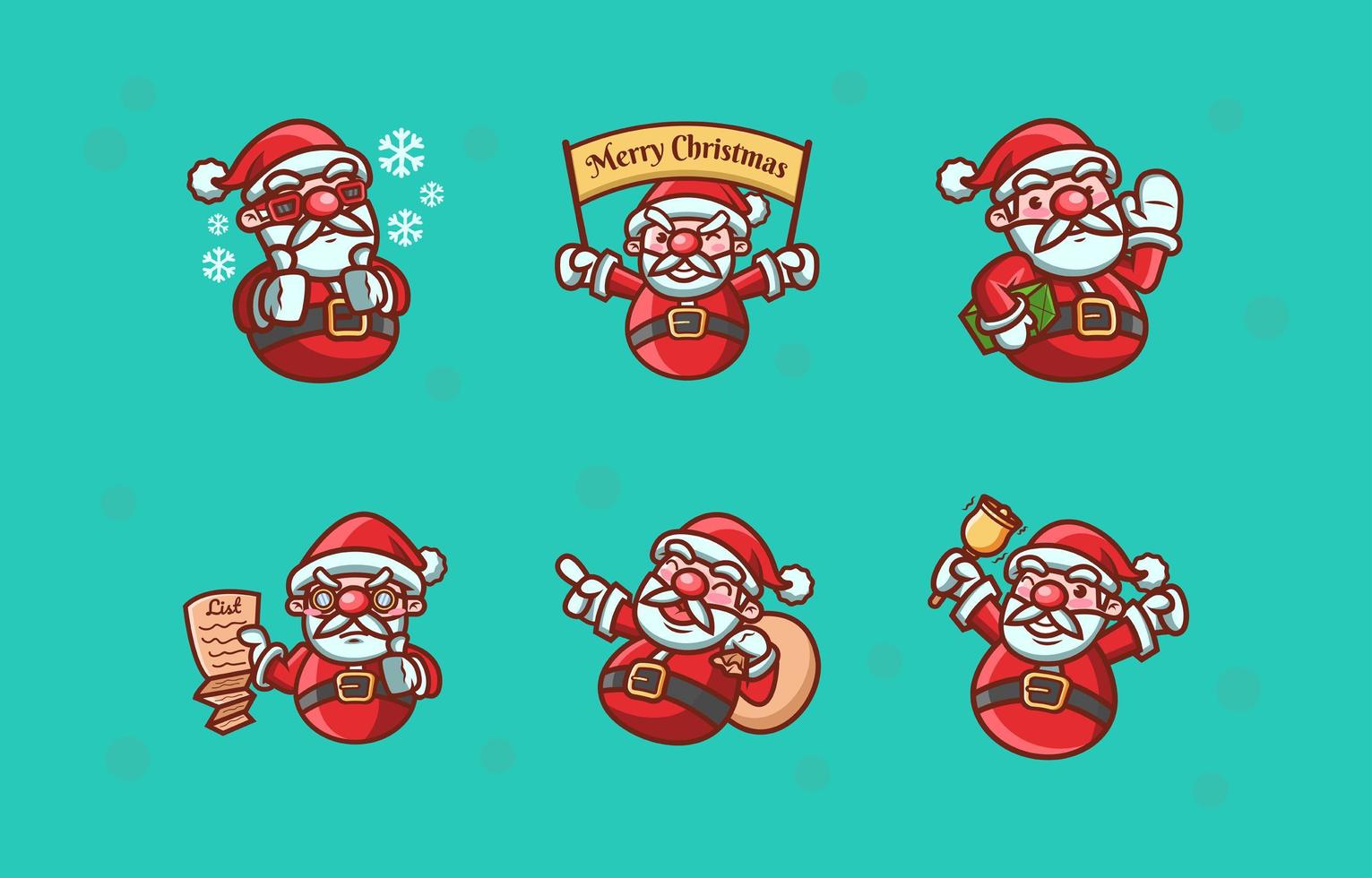 Papai Noel impulsionador de humor para o natal vetor