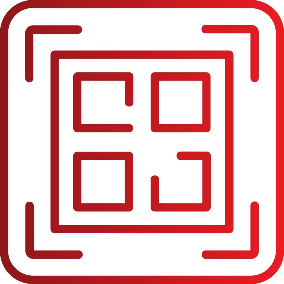 ícone de vetor de código qr