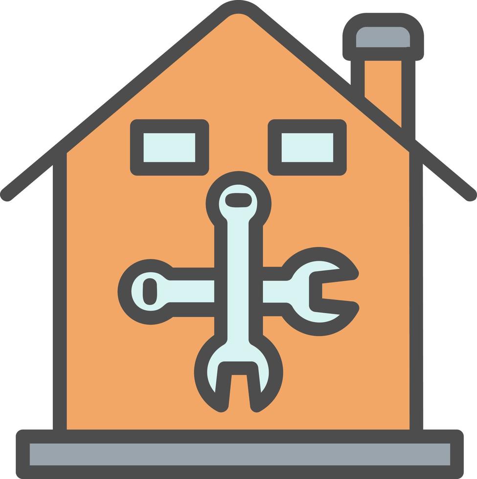 ícone de vetor de construção de casa