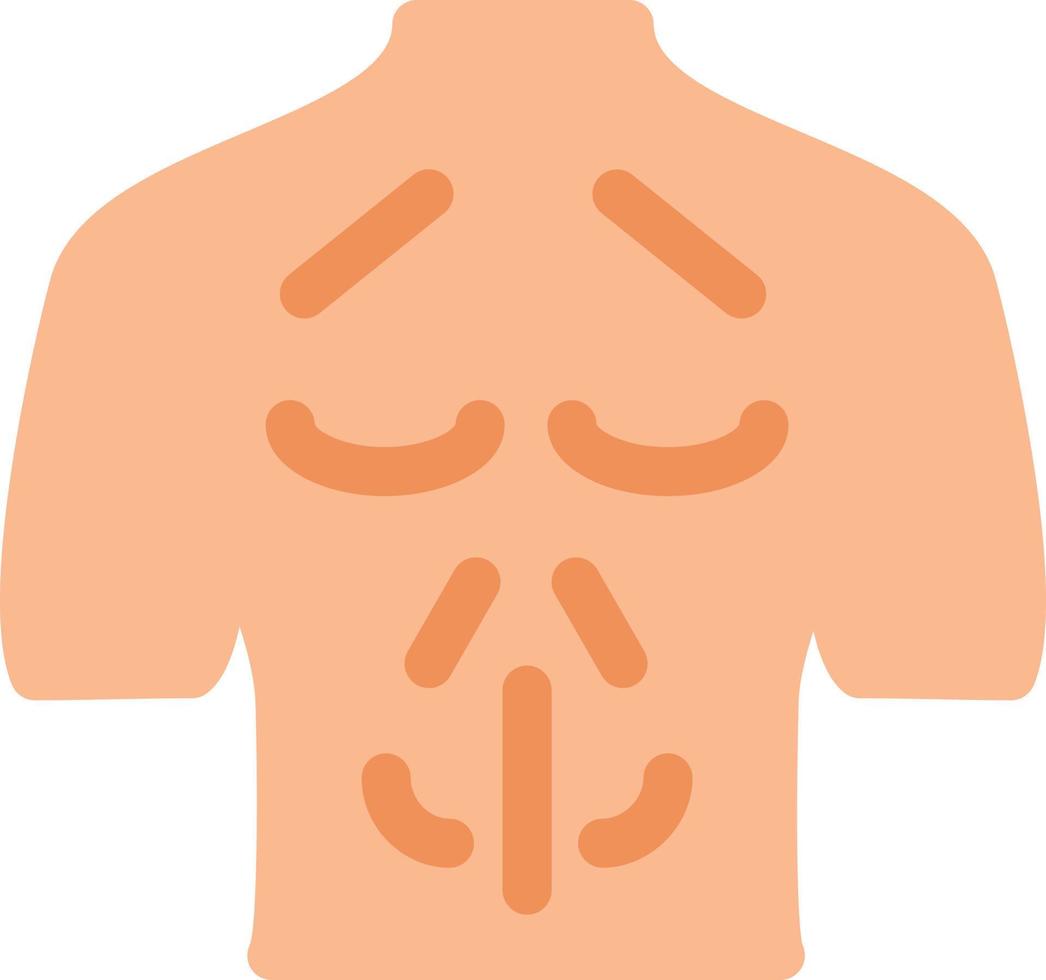 design de ícone de vetor de peito