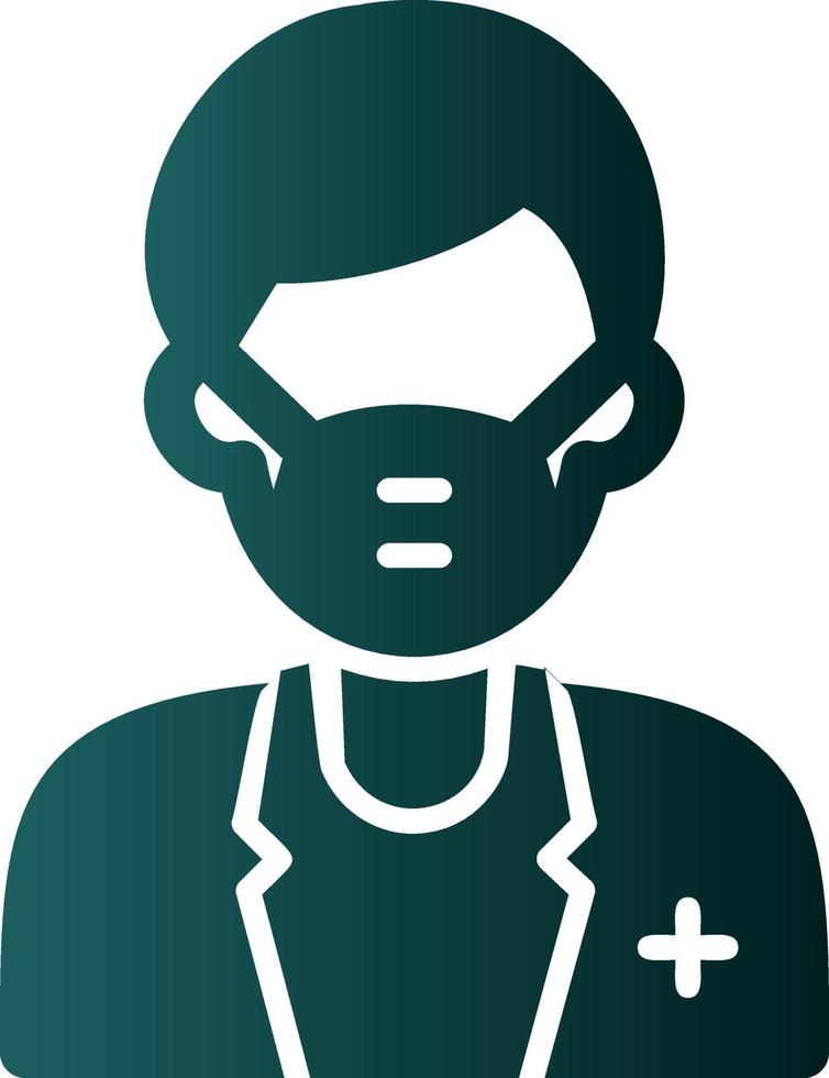 design de ícone de vetor de cirurgião masculino