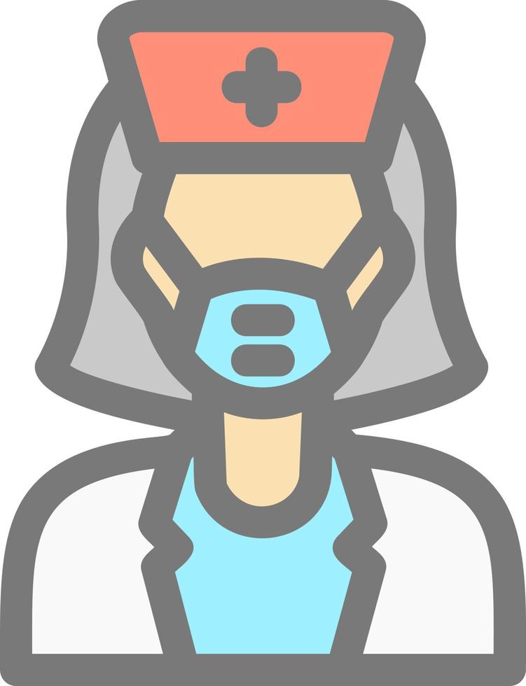 design de ícone de vetor de cirurgiã