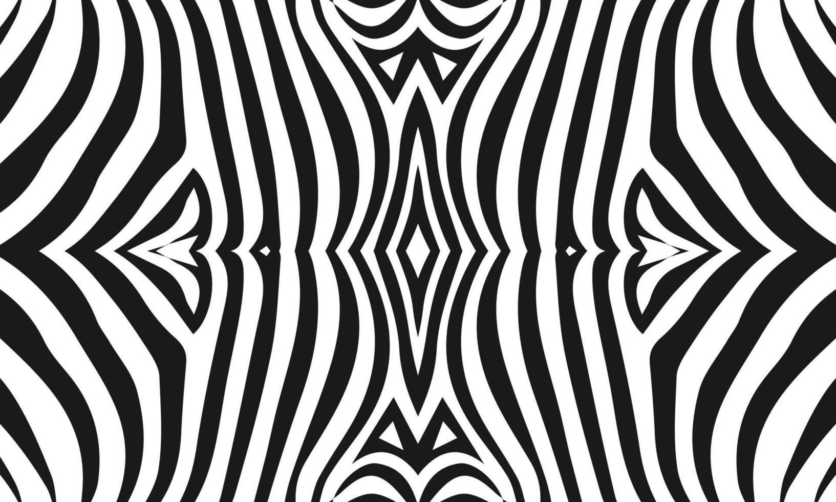 fundo de padrão de impressão de zebra desenhado à mão vetor