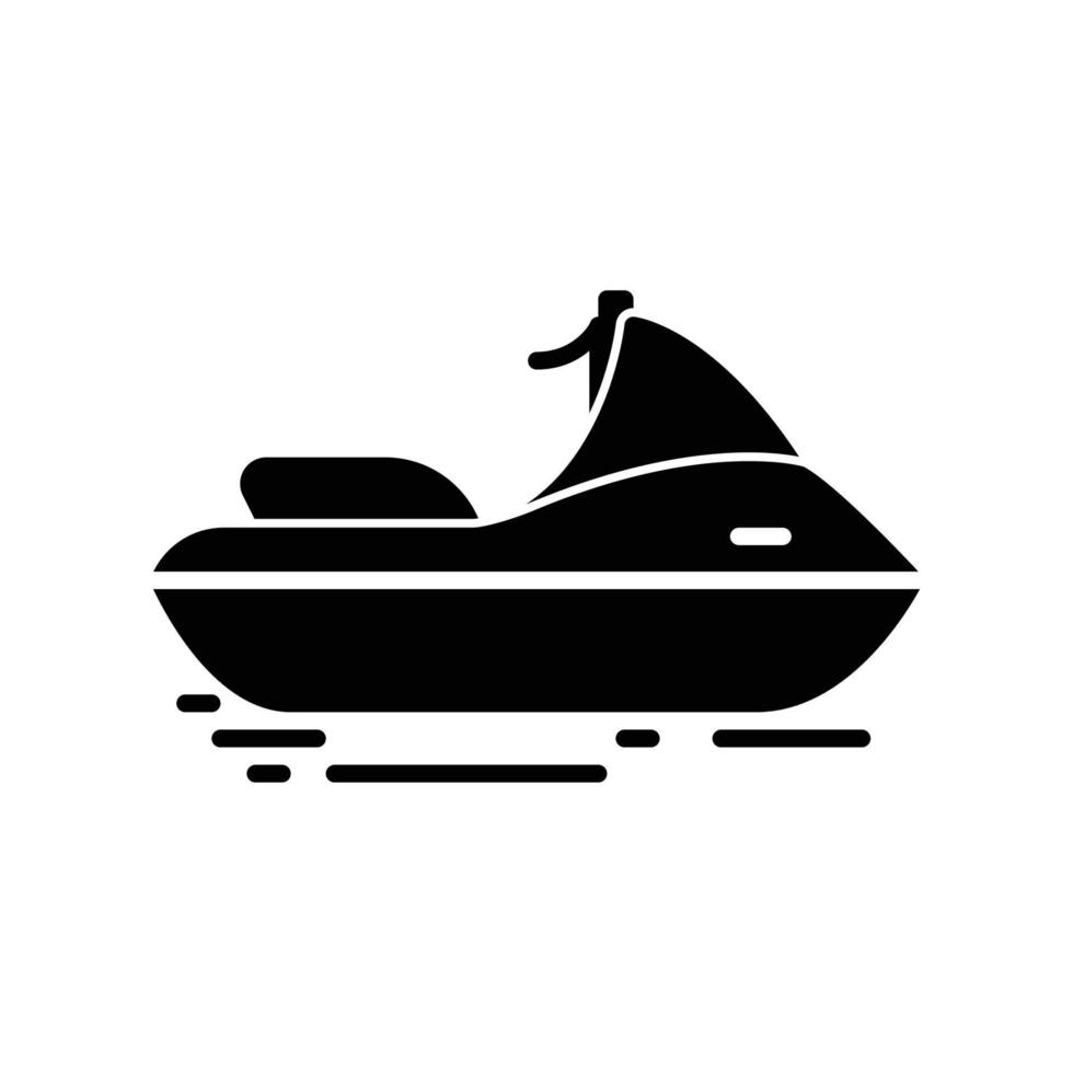 ícone de embarcação pessoal para esporte aquático ou transporte vetor