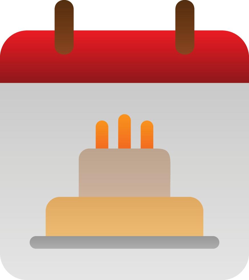 design de ícone de vetor de data de aniversário