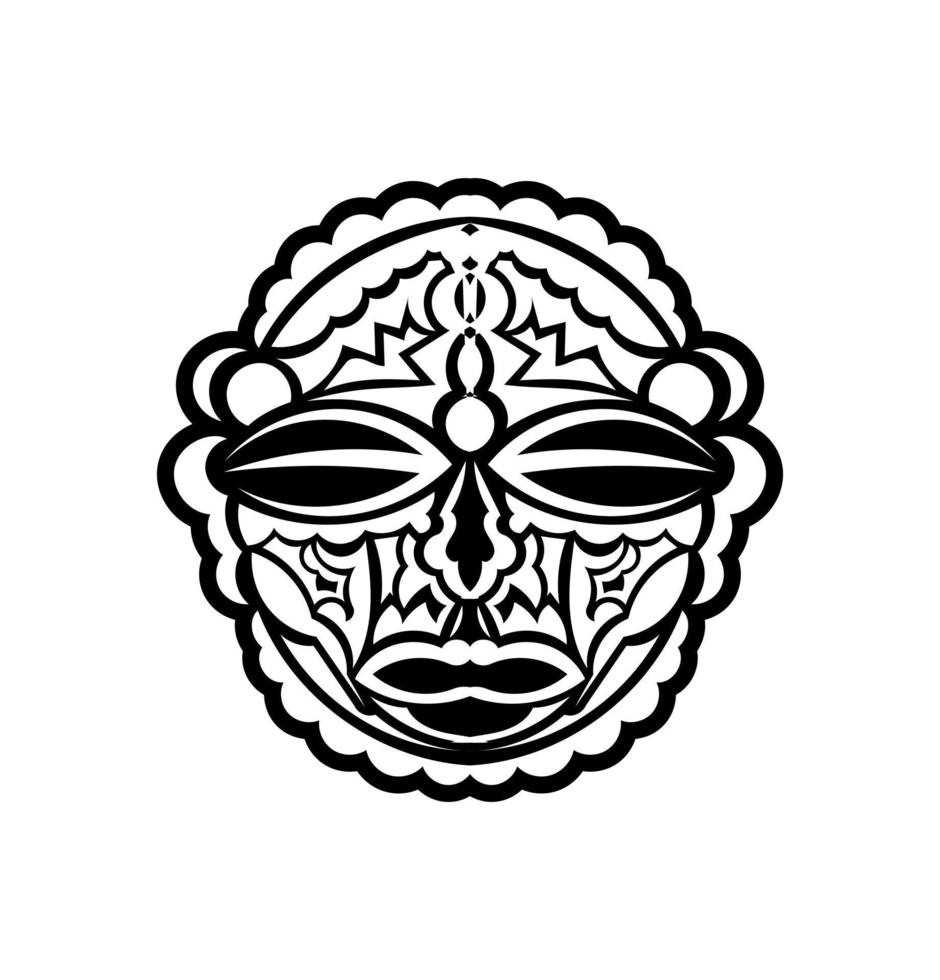 ícone do vetor tribal africano máscara vector icon.black isolado no fundo branco máscara africana tribal.