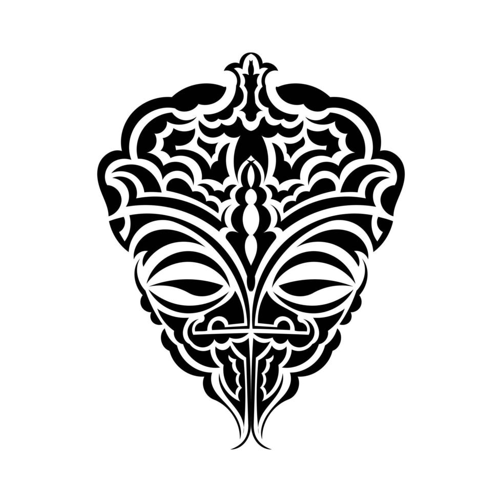 ícone do vetor tribal africano máscara vector icon.black isolado no fundo branco máscara africana tribal.