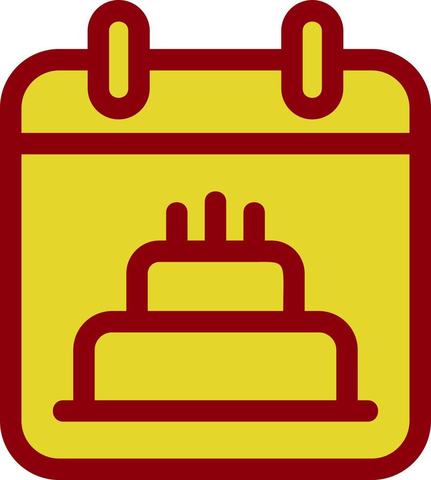 design de ícone de vetor de data de aniversário