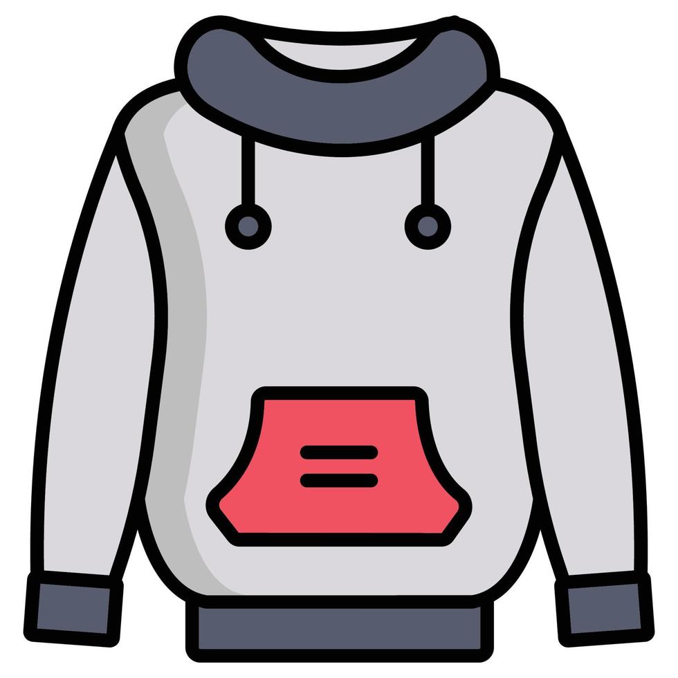 hoodie que pode facilmente modificar ou editar vetor