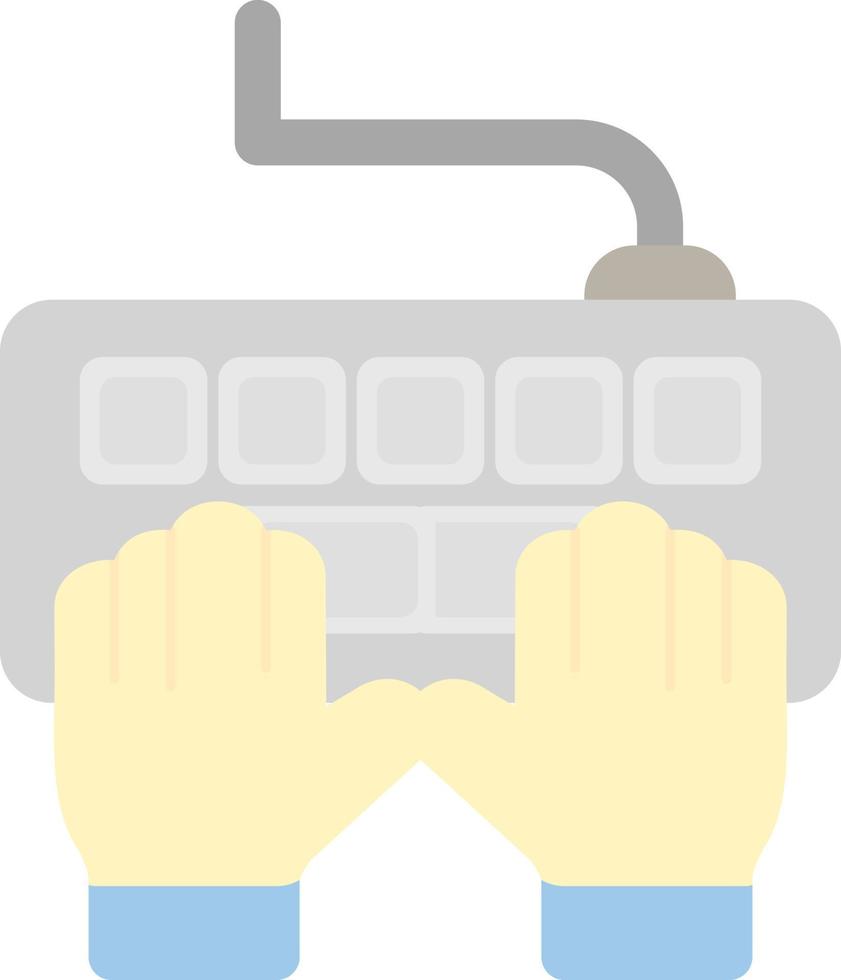 digitando no design do ícone do vetor de teclado