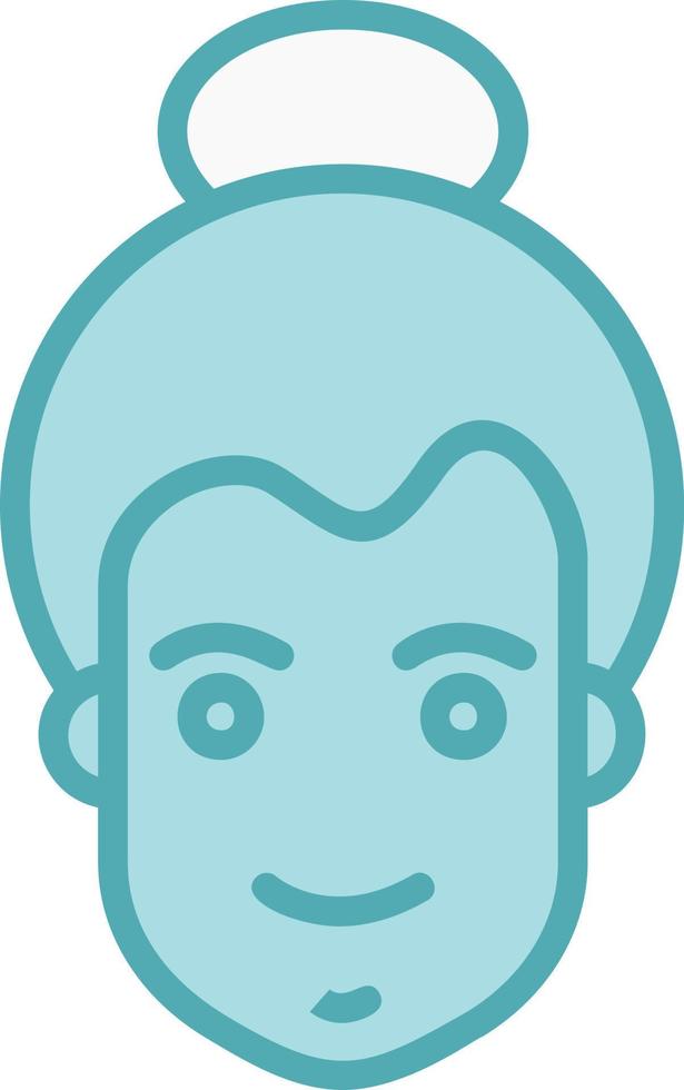 ícone de vetor de rosto de mulher