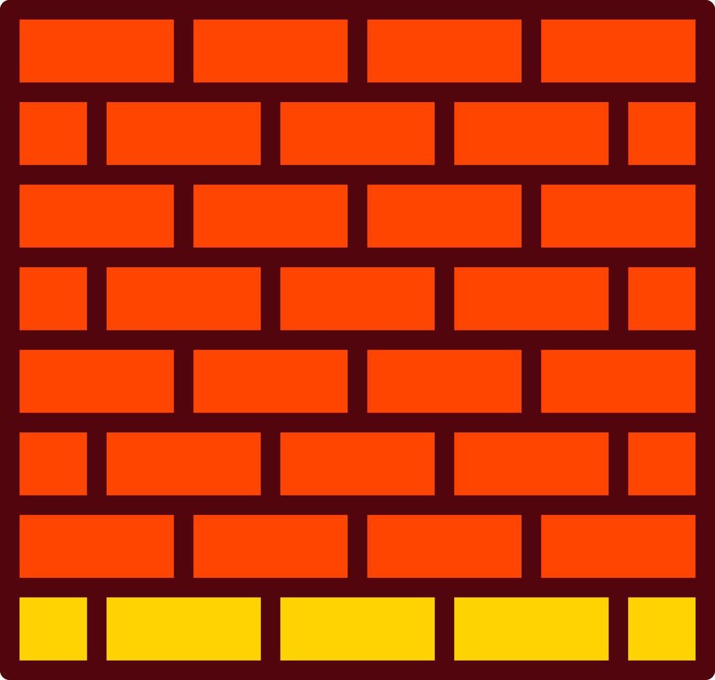 ícone de vetor de parede