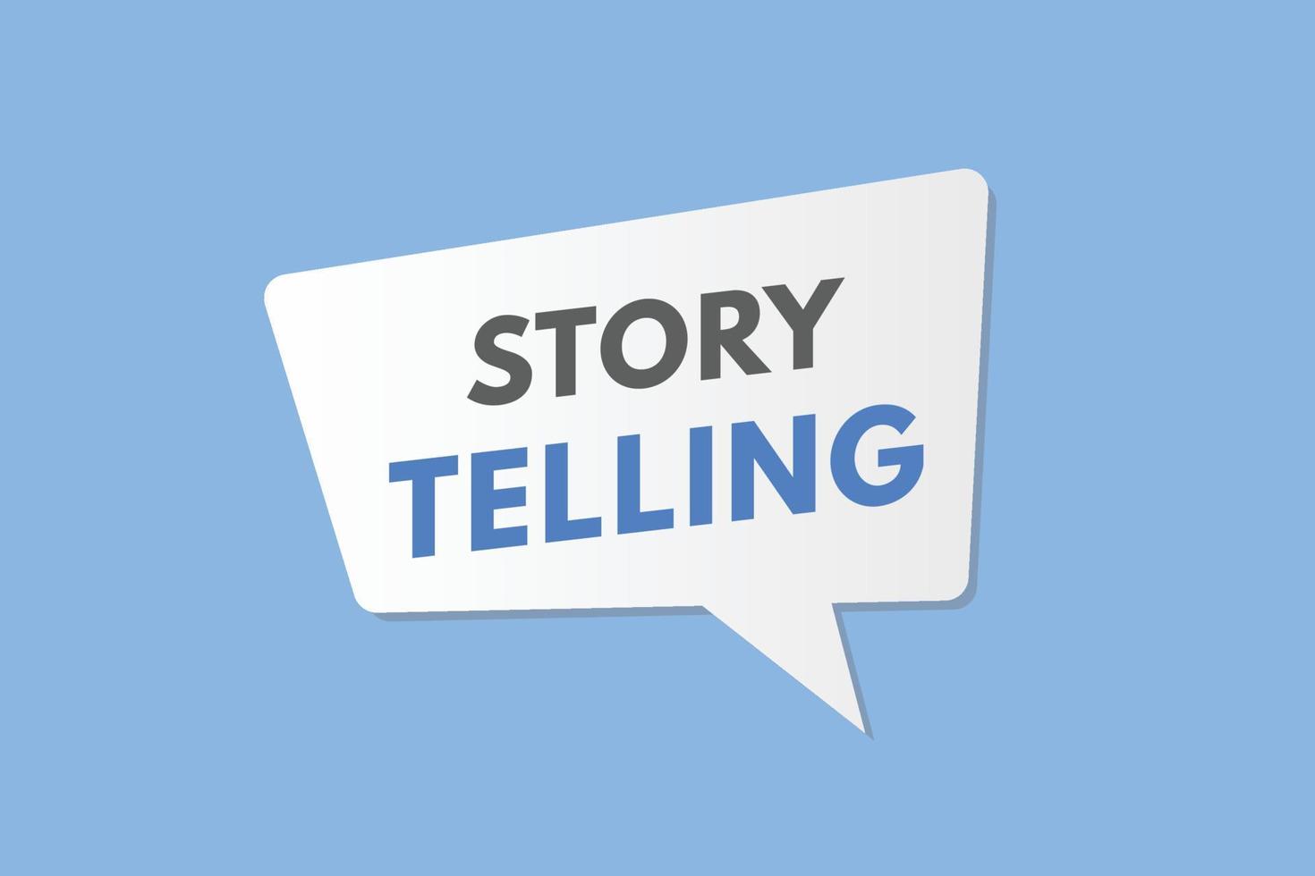 botão de texto de contar histórias. história dizendo sinal ícone etiqueta etiqueta web botões vetor
