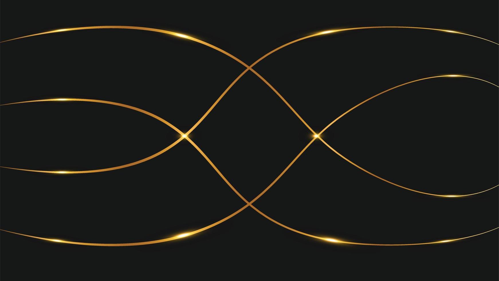 luxo linhas pretas e douradas abstraem base. fundo geométrico de gradiente dourado de luxo moderno vetor