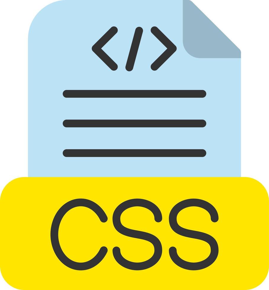 design de ícone de vetor de arquivo css