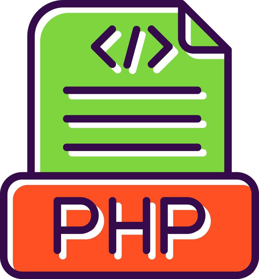 design de ícone de vetor de arquivo php