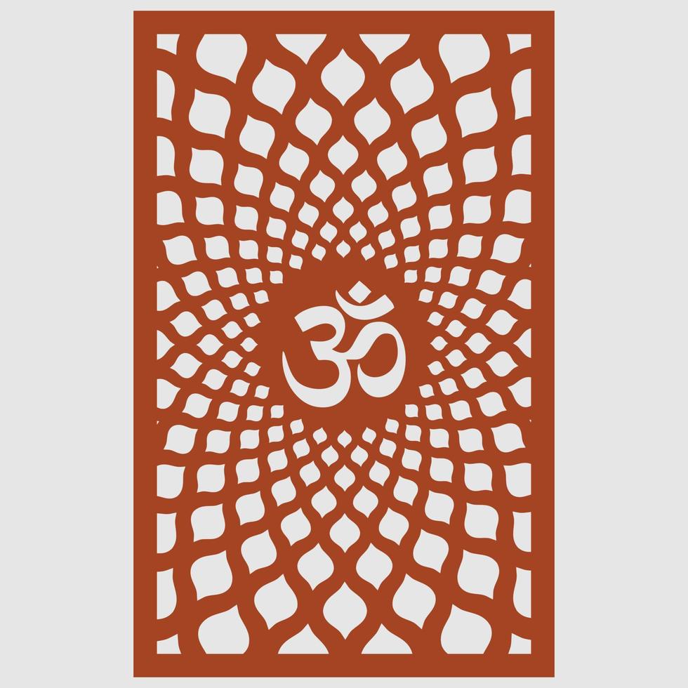 om design de círculo de mandala. vetor om.