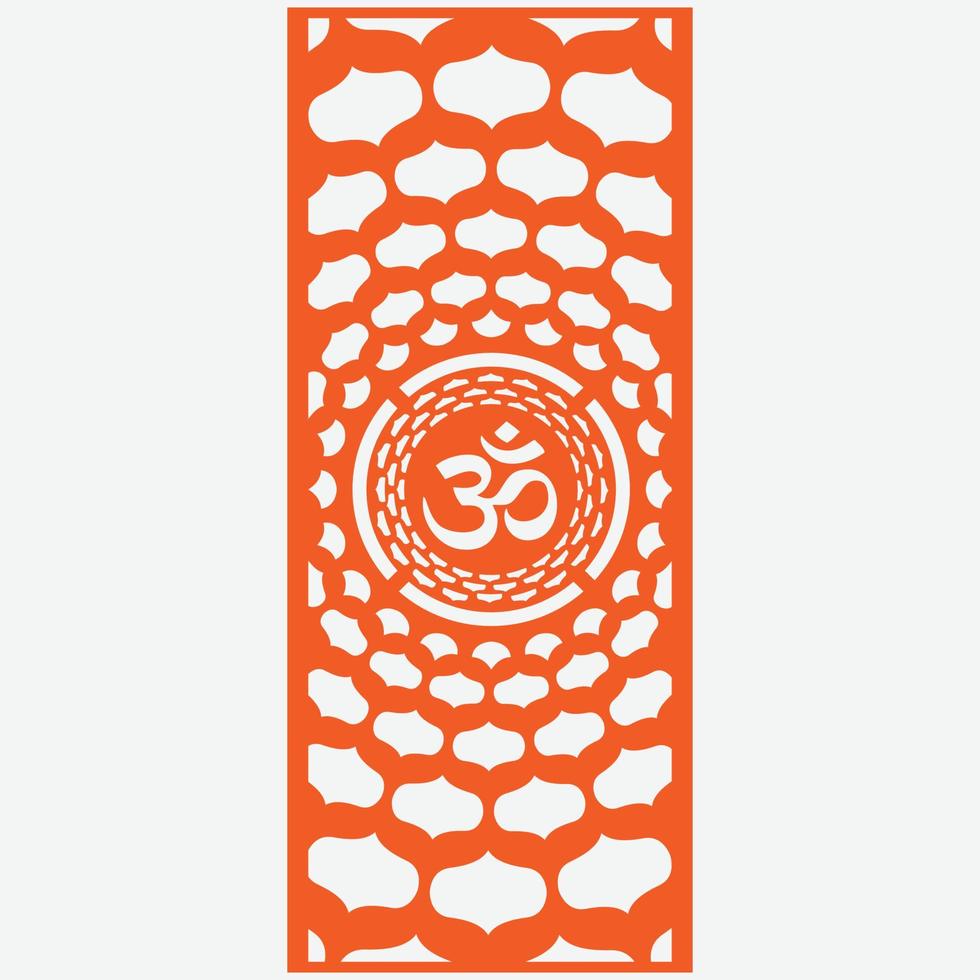 om design de círculo de mandala. vetor om.