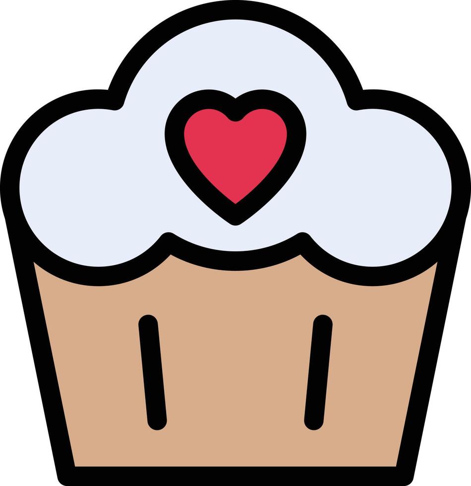 ilustração vetorial de cupcake em ícones de símbolos.vector de qualidade background.premium para conceito e design gráfico. vetor